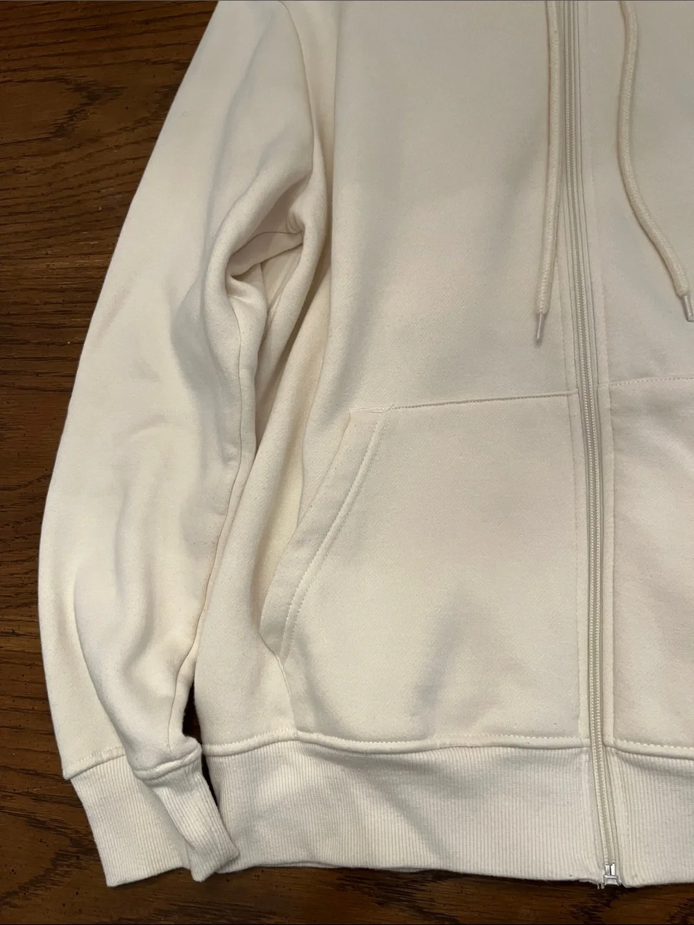 True Religion Metallic Logo Zip Hoodie, size large